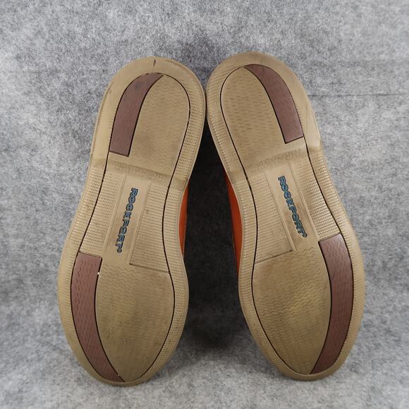 Rockport Boat Shoes Mens 13 Casual Leather Moc Lace Up Brown Classic Lifestyle - Picture 10 of 12